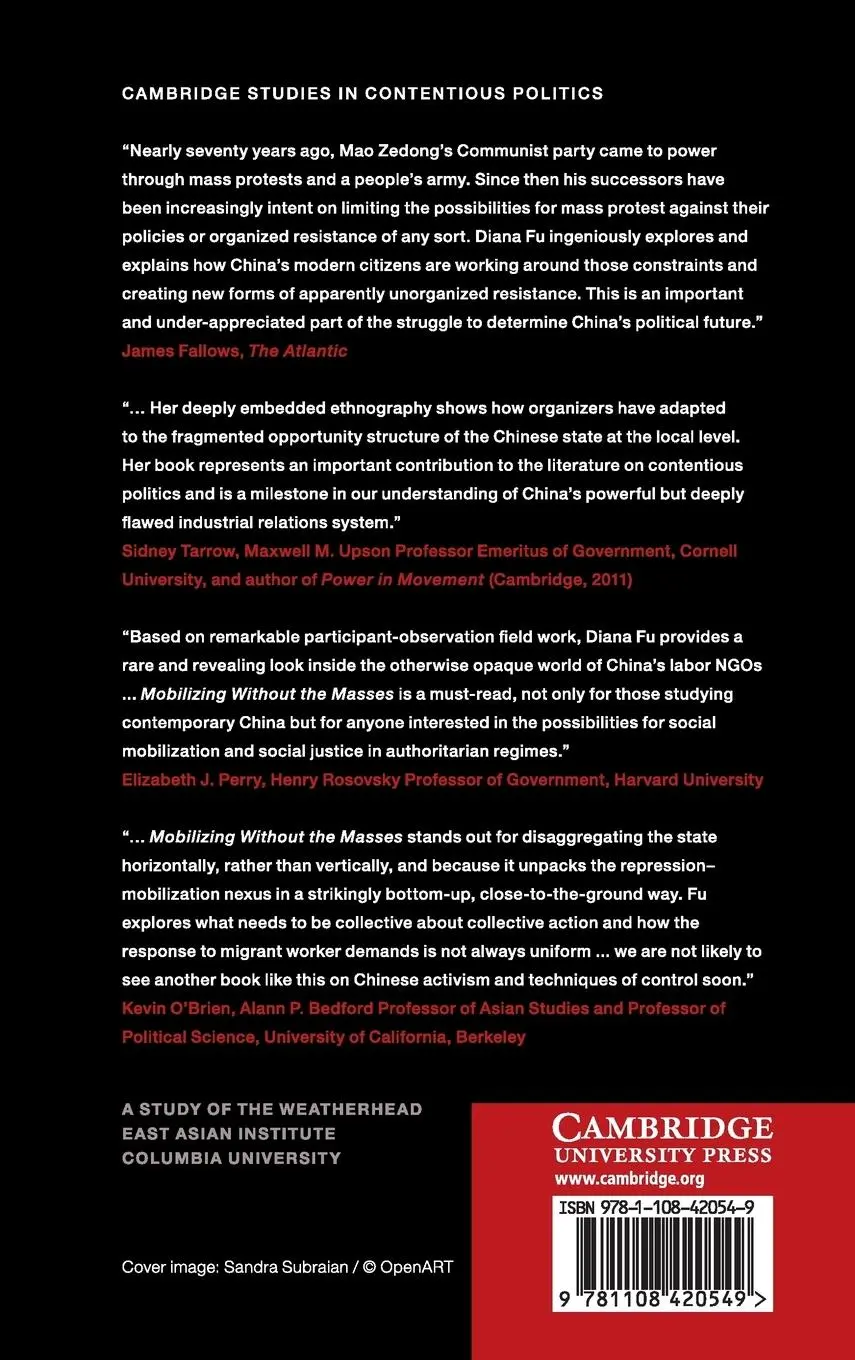Rückseite: 9781108420549 | Mobilizing Without the Masses | Diana Fu | Buch | Englisch | 2019