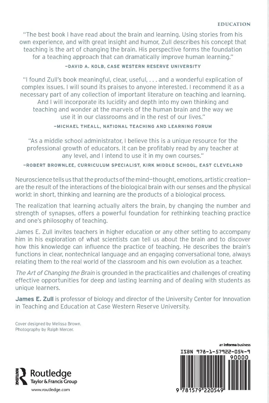 Rückseite: 9781579220549 | The Art of Changing the Brain | James E. Zull | Taschenbuch | Englisch