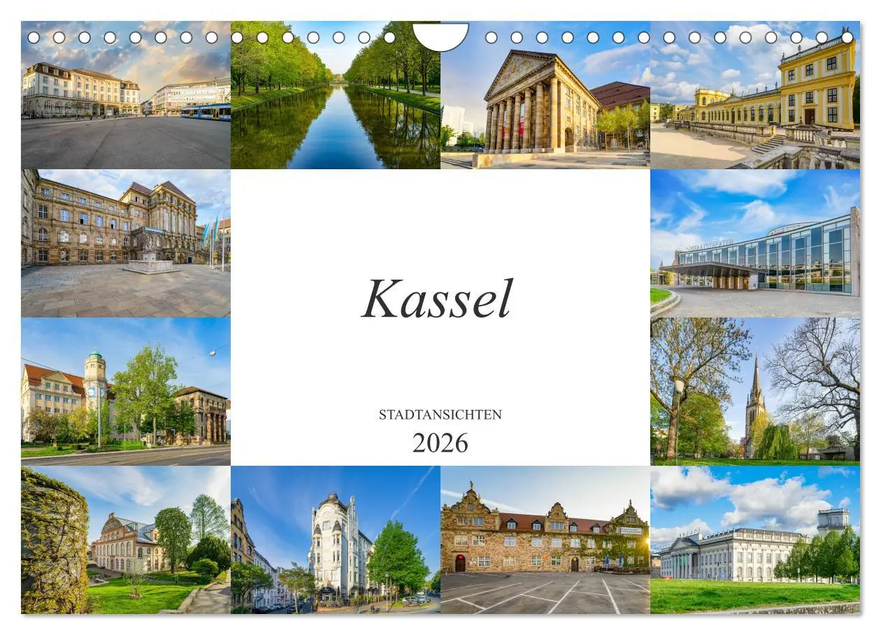 Cover: 9783457700549 | Kassel Stadtansichten (Wandkalender 2026 DIN A4 quer), CALVENDO...
