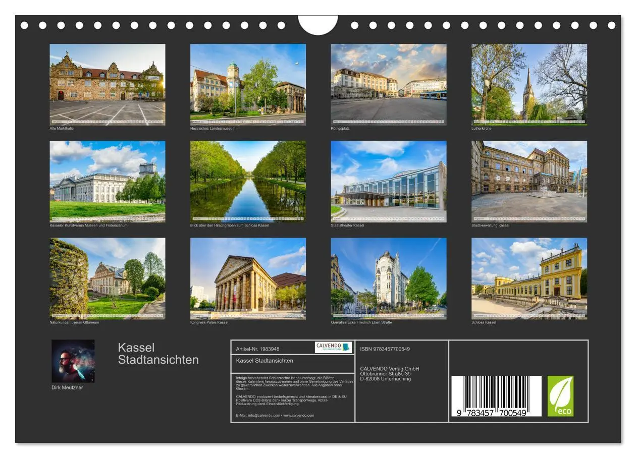 Bild: 9783457700549 | Kassel Stadtansichten (Wandkalender 2026 DIN A4 quer), CALVENDO...