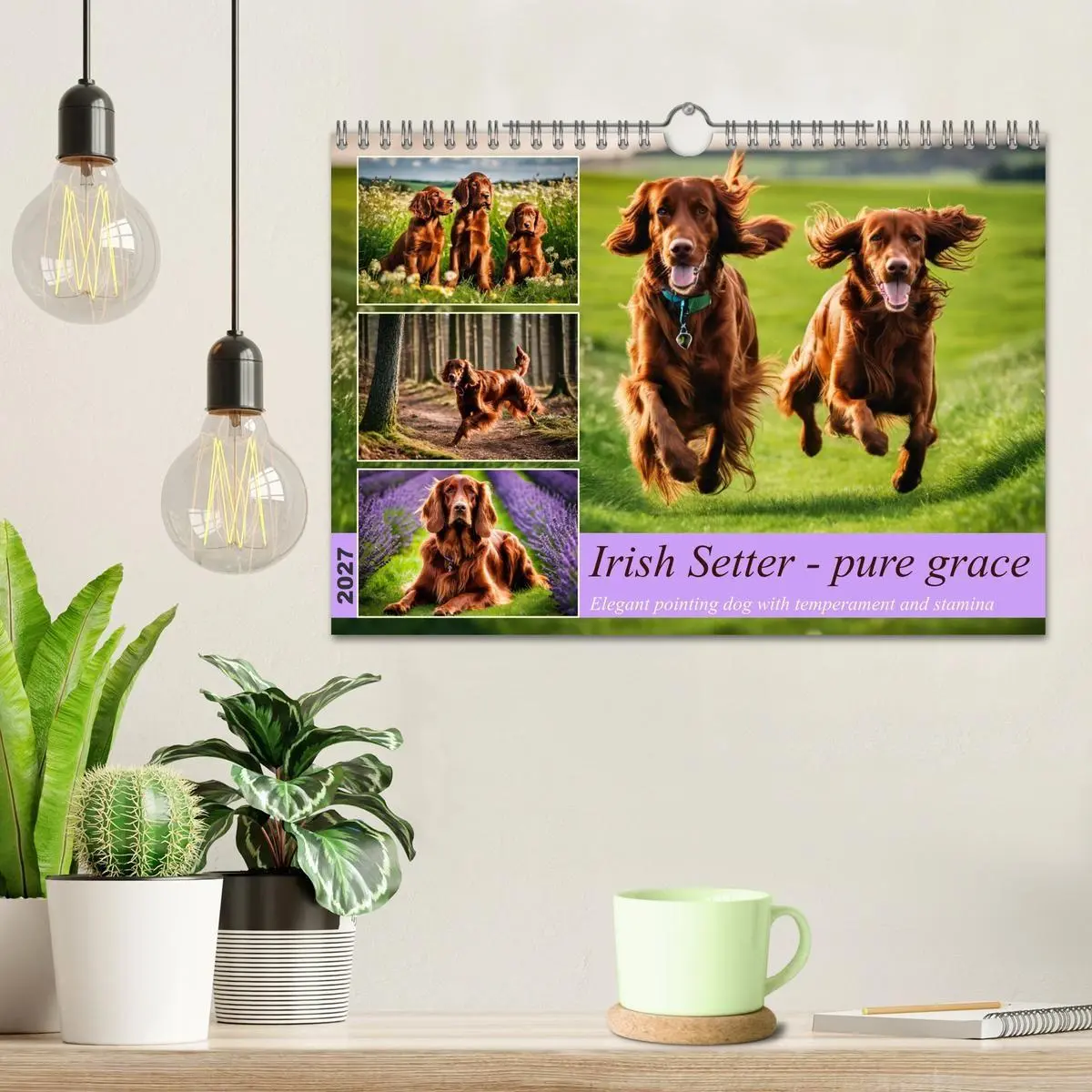 Bild: 9783569120549 | Irish Setter - pure grace (Wall Calendar 2027 DIN A4 landscape),...