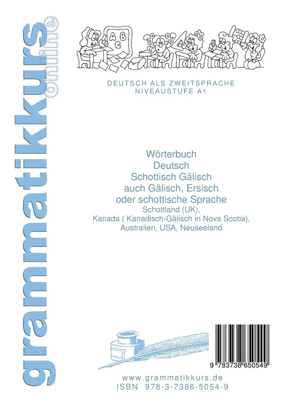 Rückseite: 9783738650549 | Wörterbuch Deutsch - Schottisch - Gälisch Englisch | Akom (u. a.)
