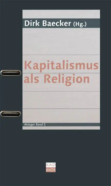Kapitalismus als Religion - Neuware