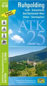 Cover: 9783987760549 | ATK25-Q16 Ruhpolding (Amtliche Topographische Karte 1:25000) | Deutsch