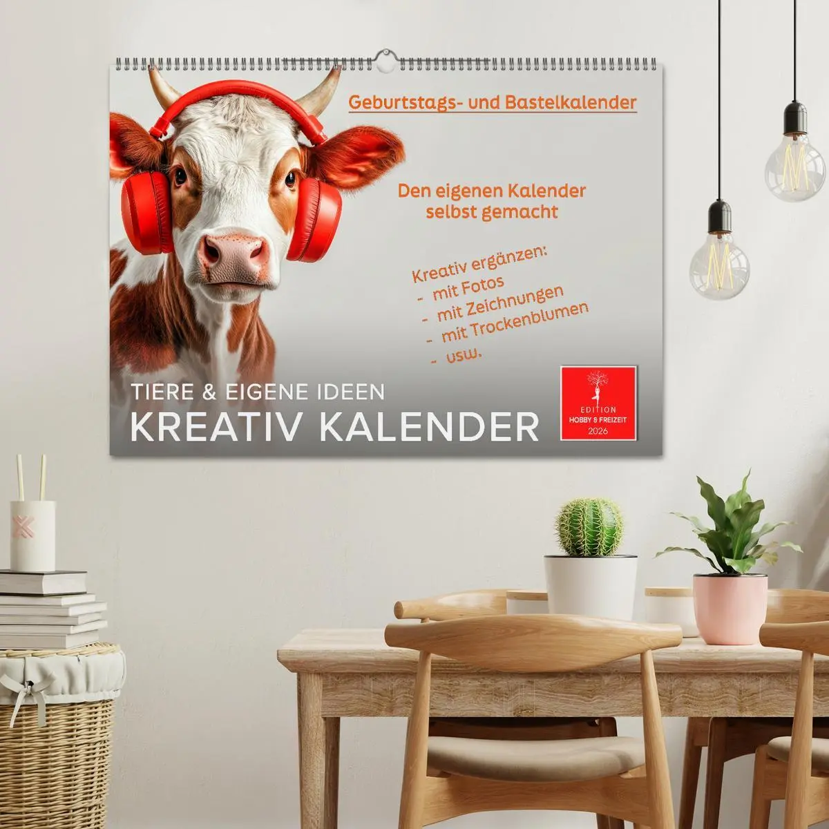 Bild: 9783457310649 | Kreativ Kalender - Tiere &amp; eigene Ideen (Wandkalender 2026 DIN A2...