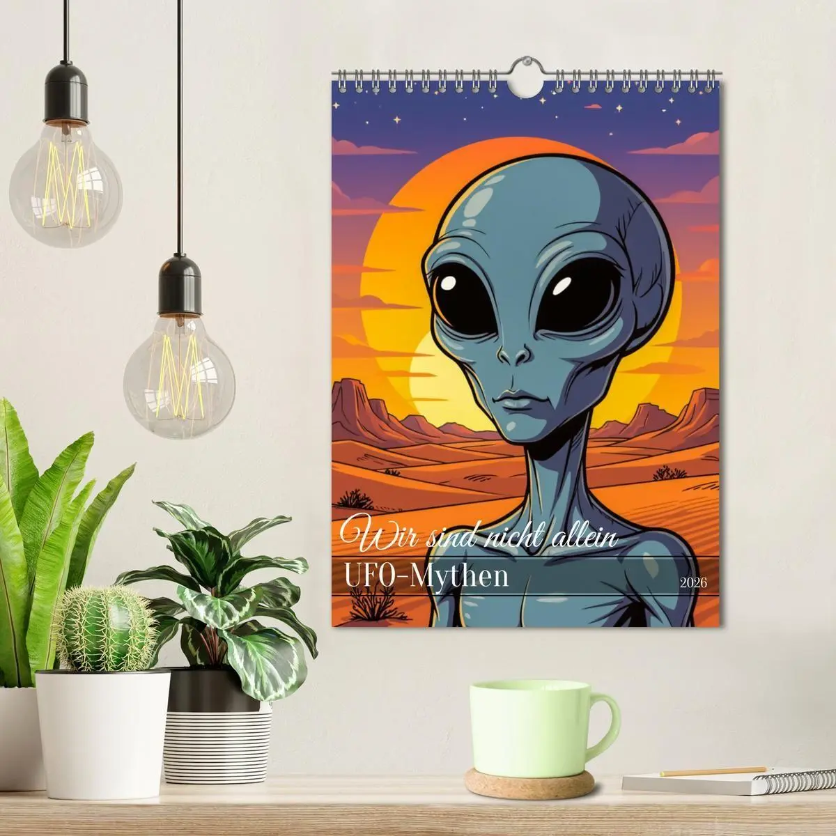 Bild: 9783516710649 | Wir sind nicht allein - UFO-Mythen (Wandkalender 2026 DIN A4 hoch),...