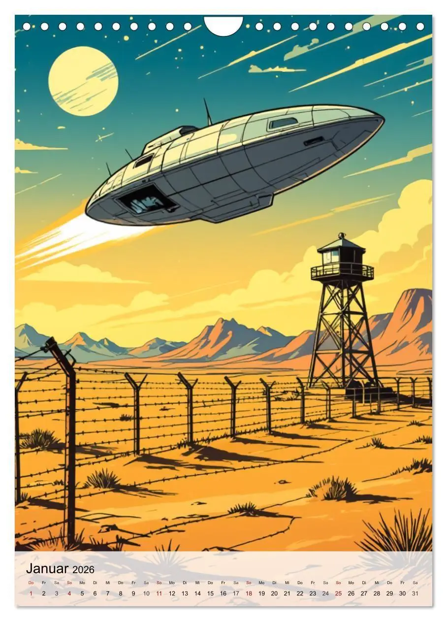 Bild: 9783516710649 | Wir sind nicht allein - UFO-Mythen (Wandkalender 2026 DIN A4 hoch),...