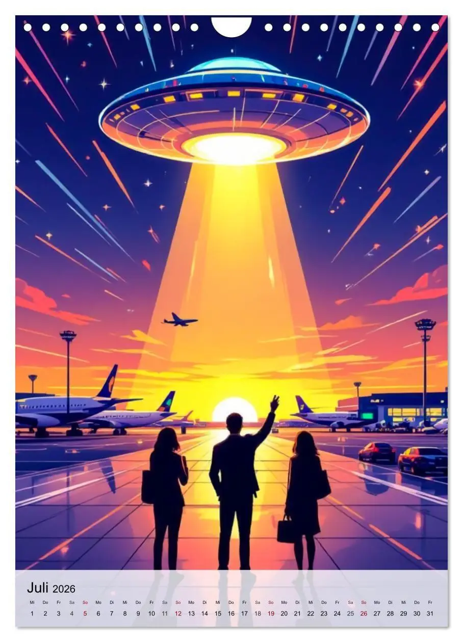 Bild: 9783516710649 | Wir sind nicht allein - UFO-Mythen (Wandkalender 2026 DIN A4 hoch),...