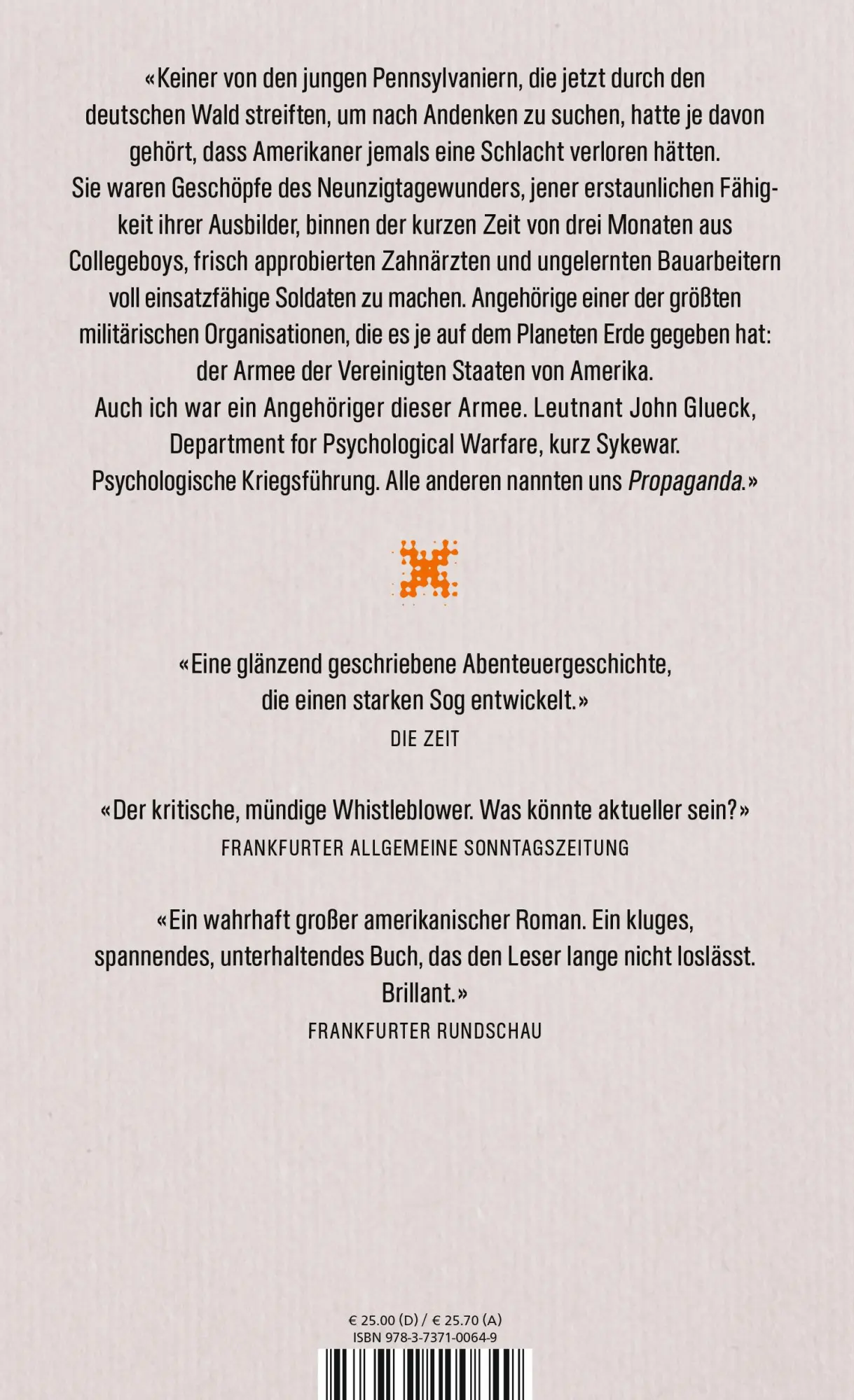 Rückseite: 9783737100649 | Propaganda | Steffen Kopetzky | Buch | 496 S. | Deutsch | 2019
