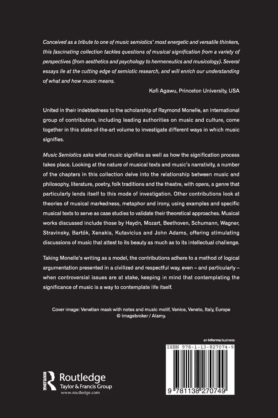 Rückseite: 9781138270749 | Music Semiotics | Esti Sheinberg | Taschenbuch | Englisch | 2016