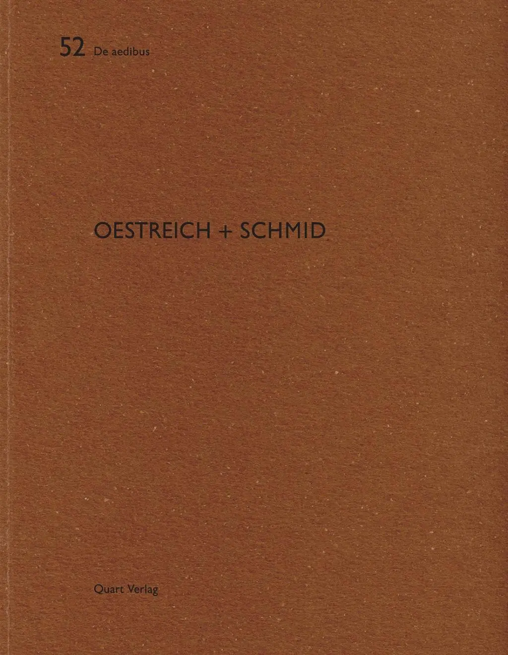 Cover: 9783037610749 | Oestreich &amp; Schmid | Dt/engl, De aedibus 52 | Katrin Eberhard | Buch