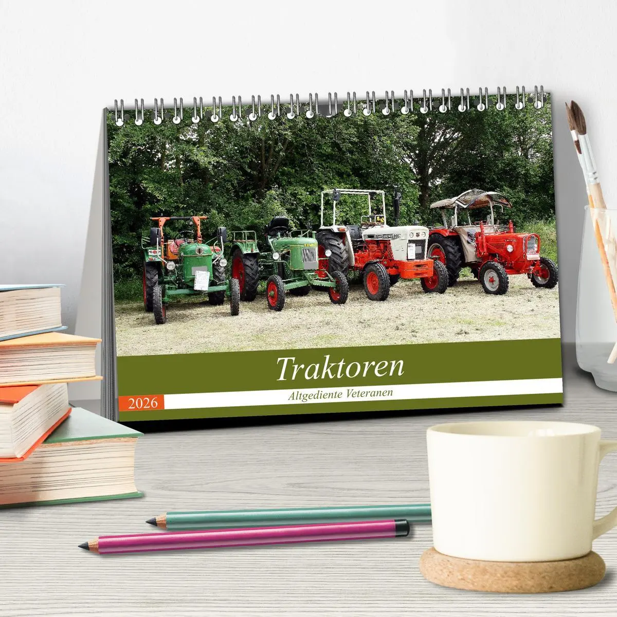 Bild: 9783457780749 | Traktoren - Altgediente Veteranen (Tischkalender 2026 DIN A5 quer),...