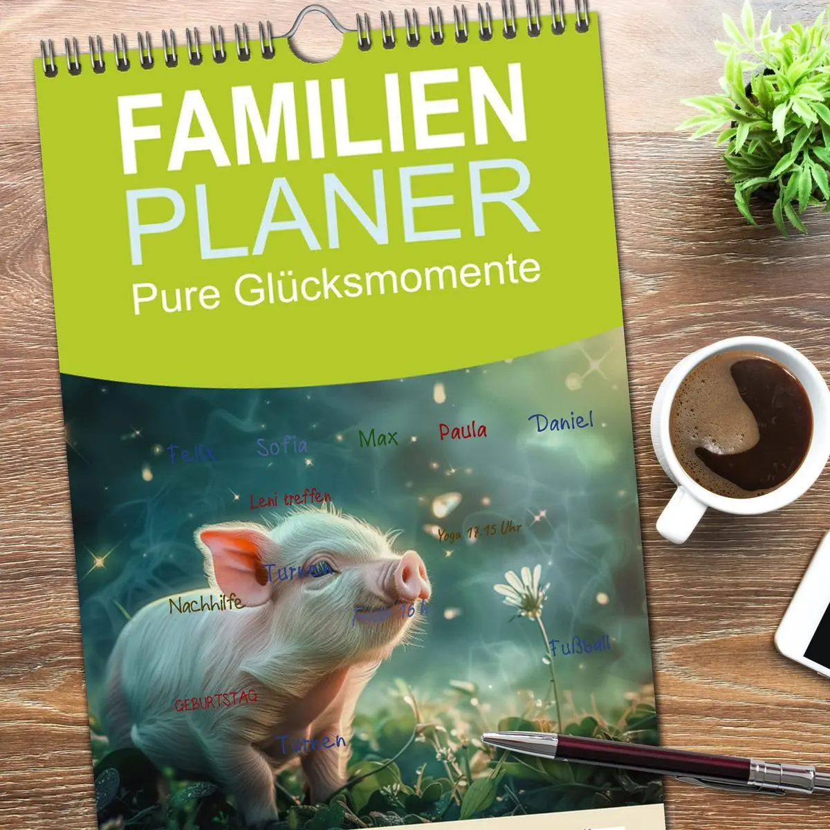 Bild: 9783516490749 | Familienplaner 2026 - Pure Glücksmomente mit 5 Spalten...