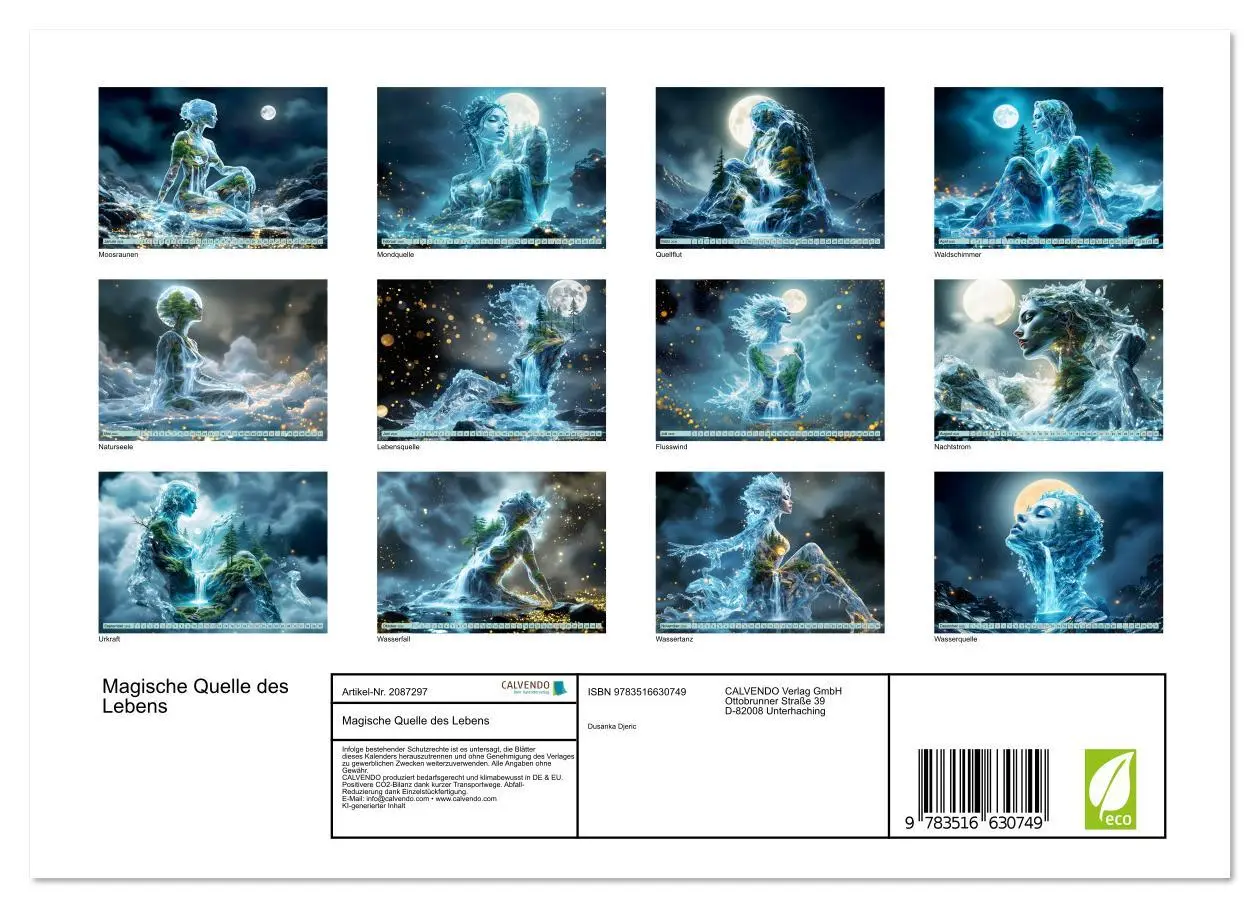 Bild: 9783516630749 | Magische Quelle des Lebens (Wandkalender 2026 DIN A4 quer),...