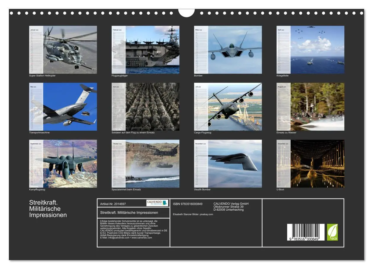 Bild: 9783516000849 | Streitkraft. Militärische Impressionen (Wandkalender 2026 DIN A3...