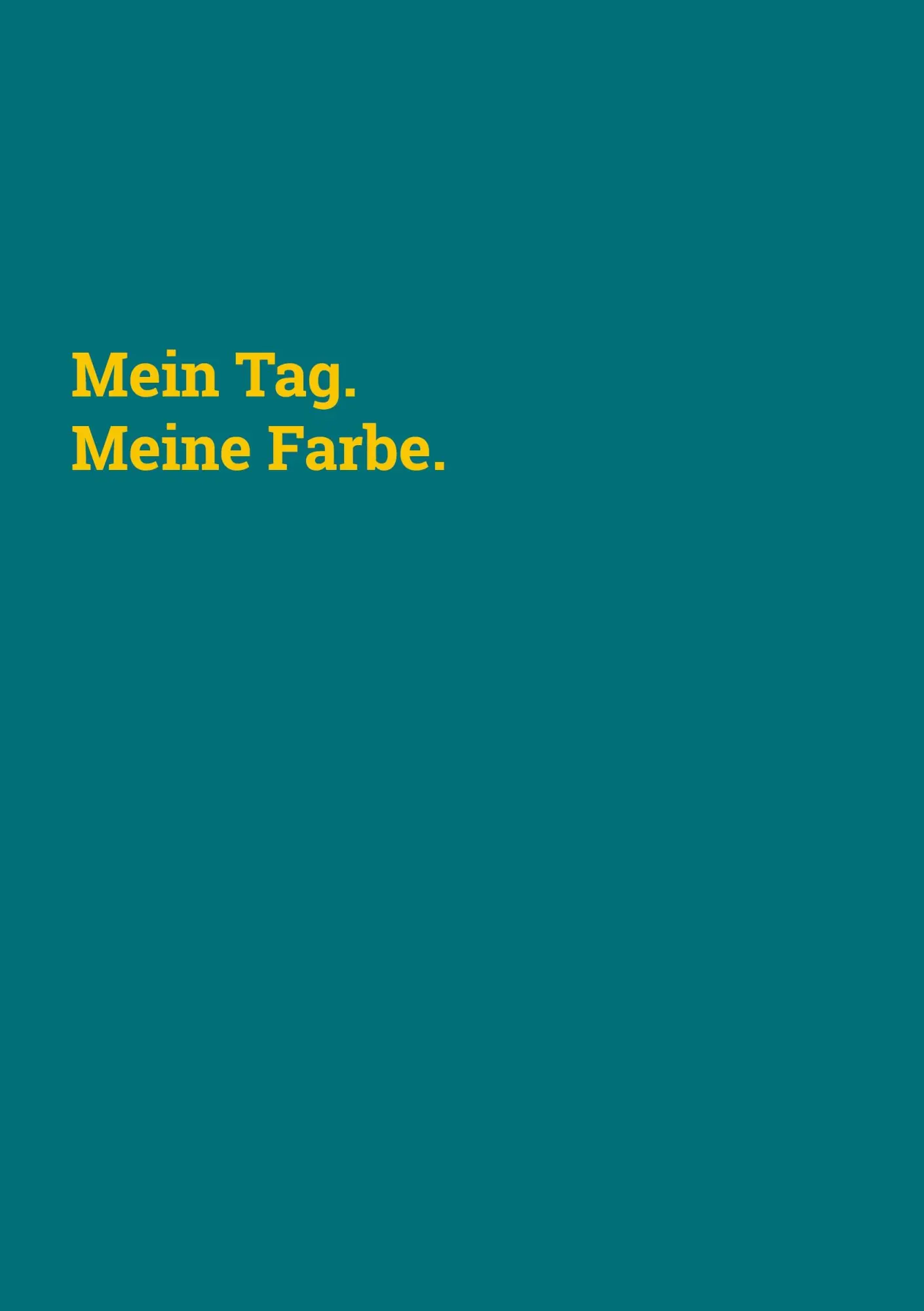 Cover: 9783819280849 | Mein Tag. Meine Farbe. | Anna Paga | Taschenbuch | 80 S. | Deutsch