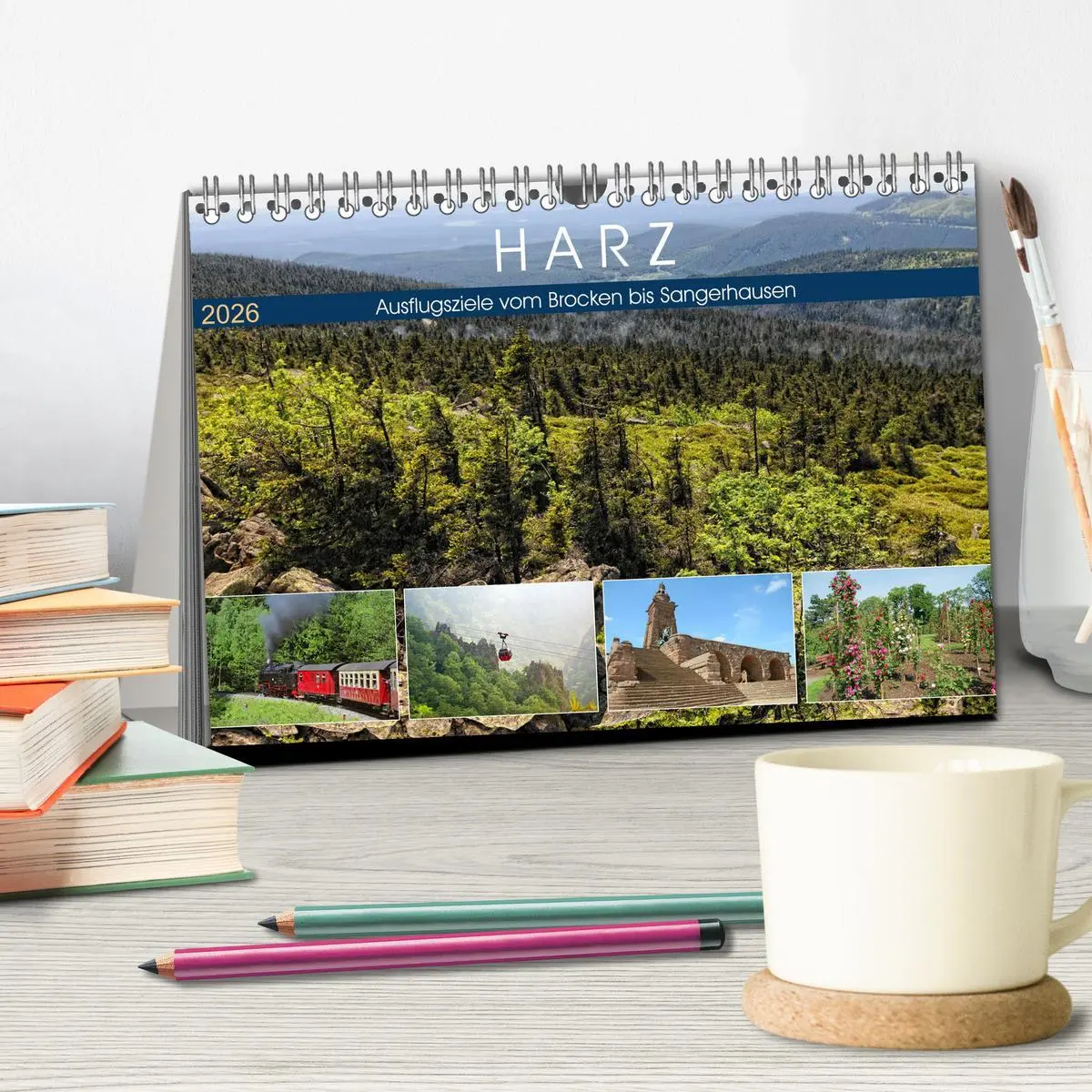 Bild: 9783457690949 | Harz - Ausflugsziele vom Brocken bis Sangerhausen (Tischkalender...