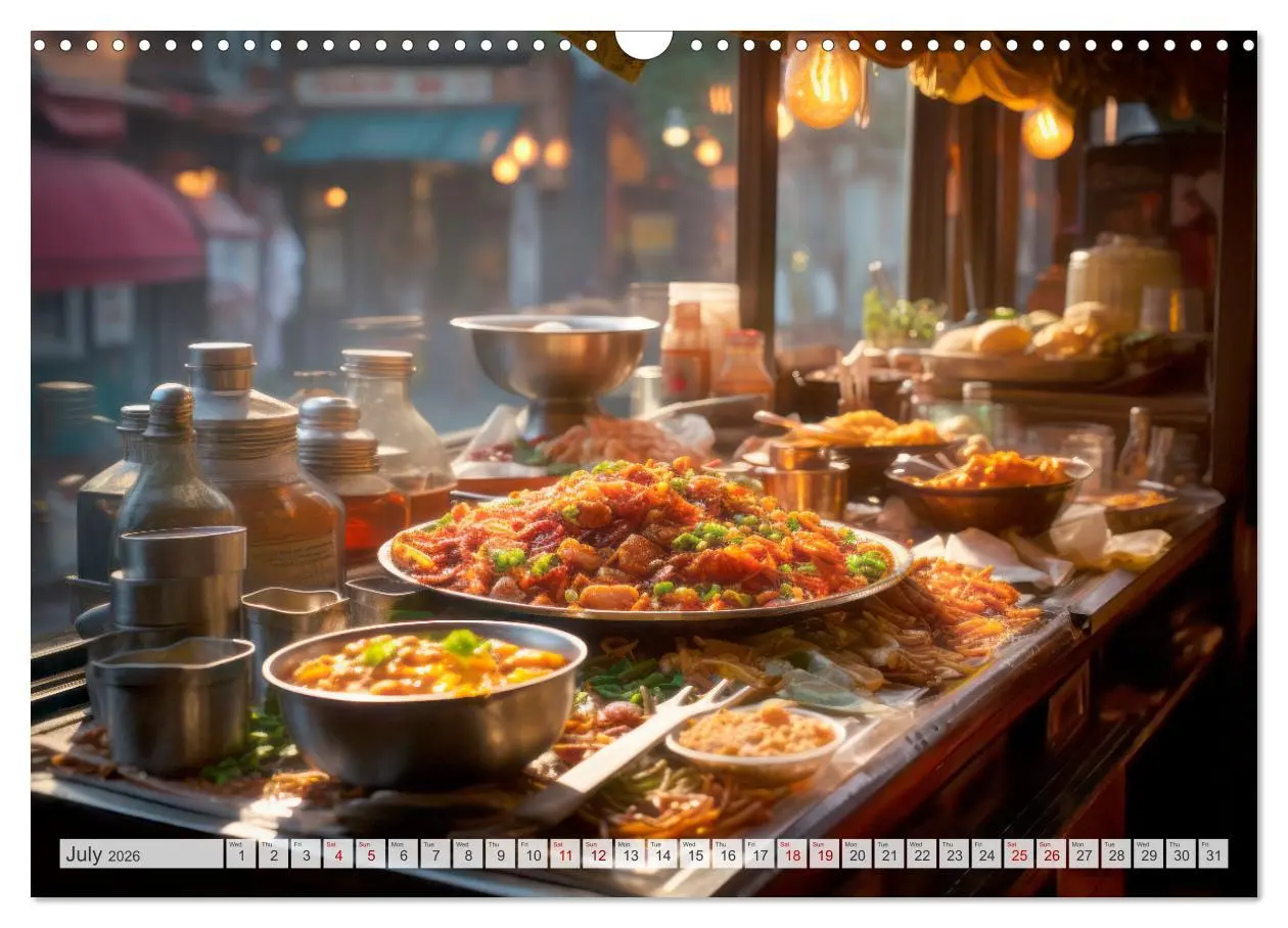 Bild: 9783516540949 | STREET FOOD Impressions around the world (Wall Calendar 2026 DIN A3...