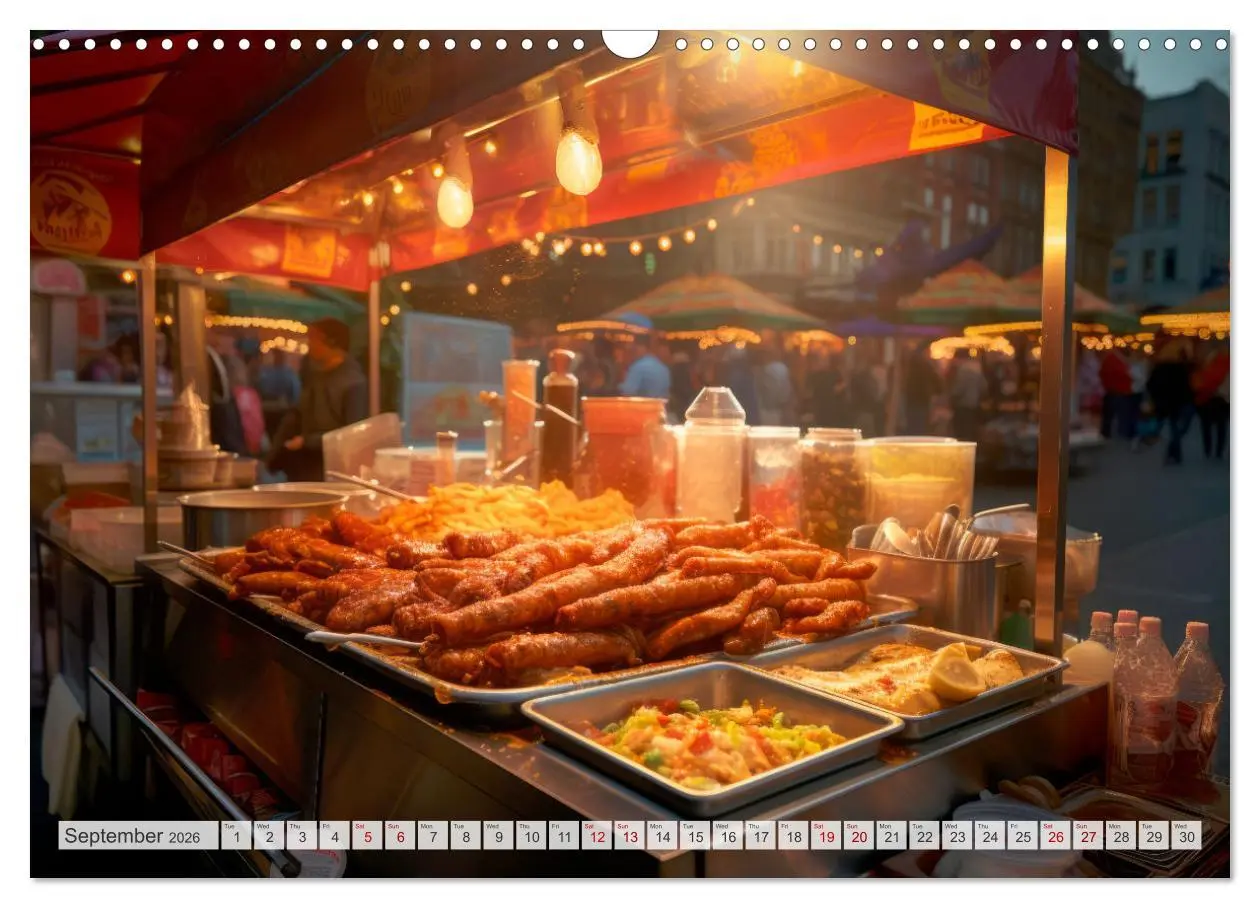 Bild: 9783516540949 | STREET FOOD Impressions around the world (Wall Calendar 2026 DIN A3...