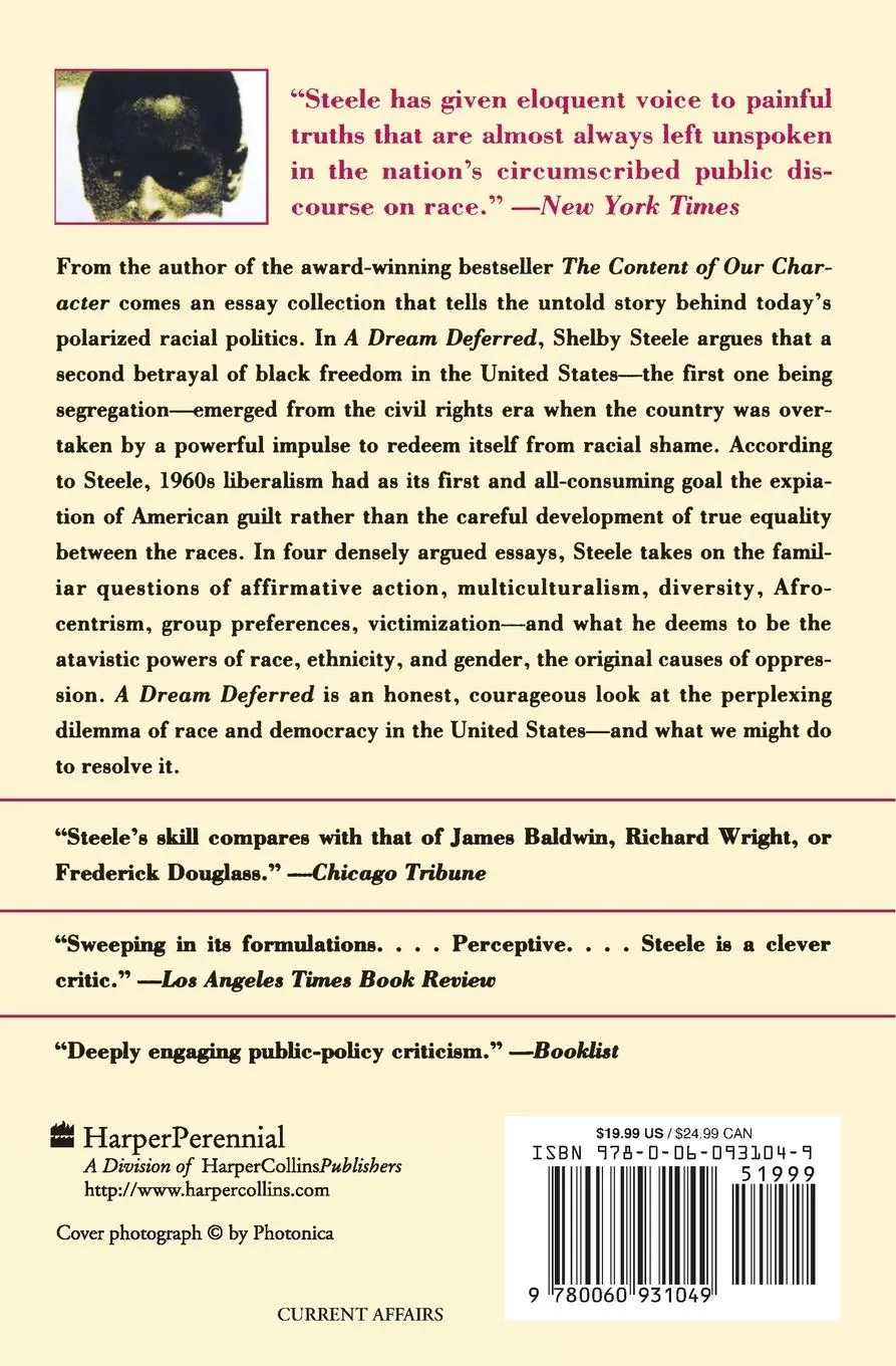Rückseite: 9780060931049 | A Dream Deferred | The Second Betrayal of Black Freedom in America
