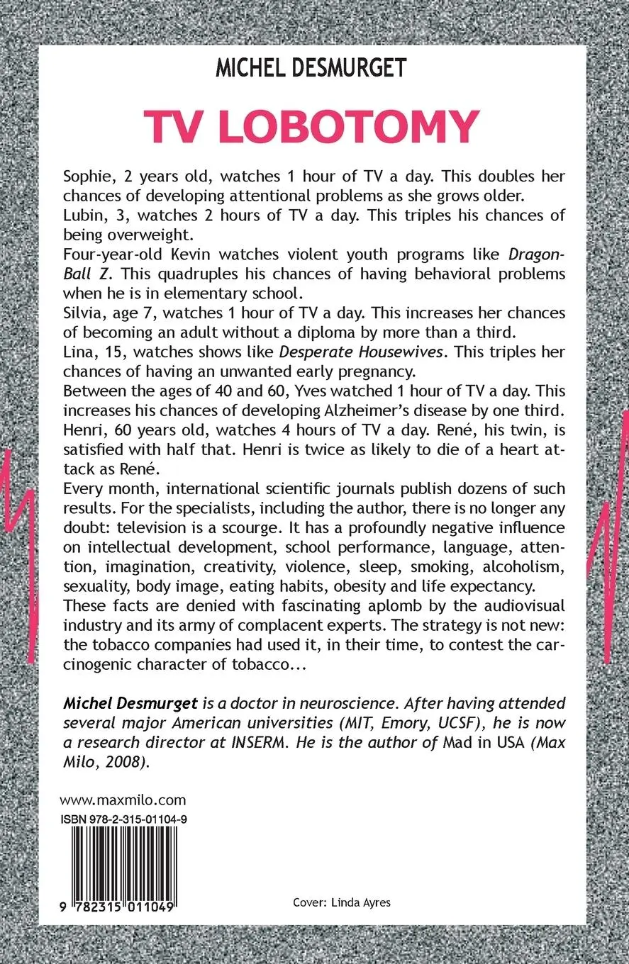 Rückseite: 9782315011049 | TV Lobotomy | The scientific truth about the effects of television