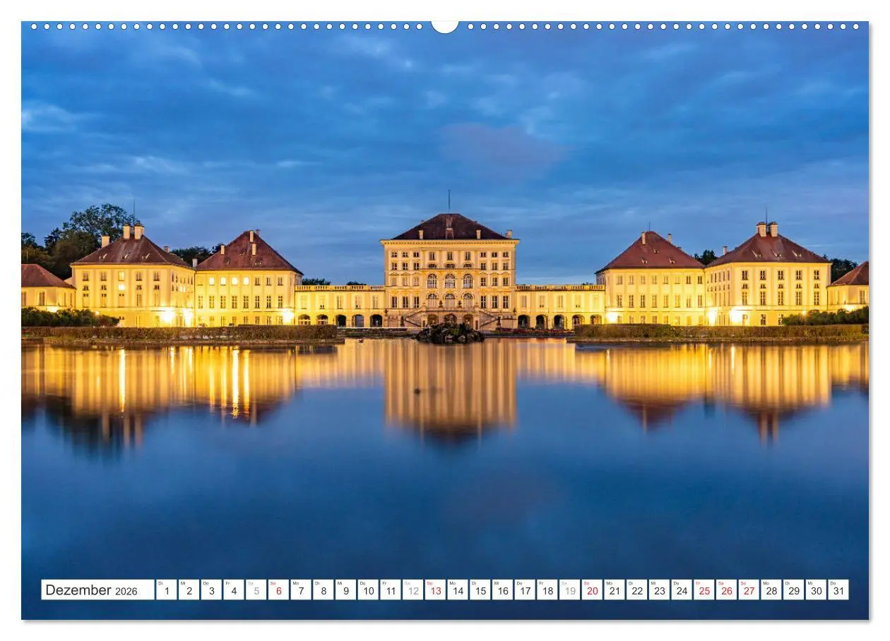 Bild: 9783457341049 | Abend in München (Wandkalender 2026 DIN A2 quer), CALVENDO...