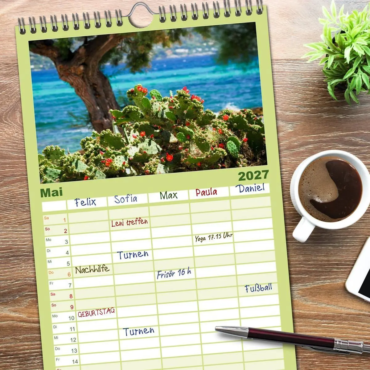 Bild: 9783594341049 | Familienplaner 2027 - MALLORCA zum VERLIEBEN mit 5 Spalten...