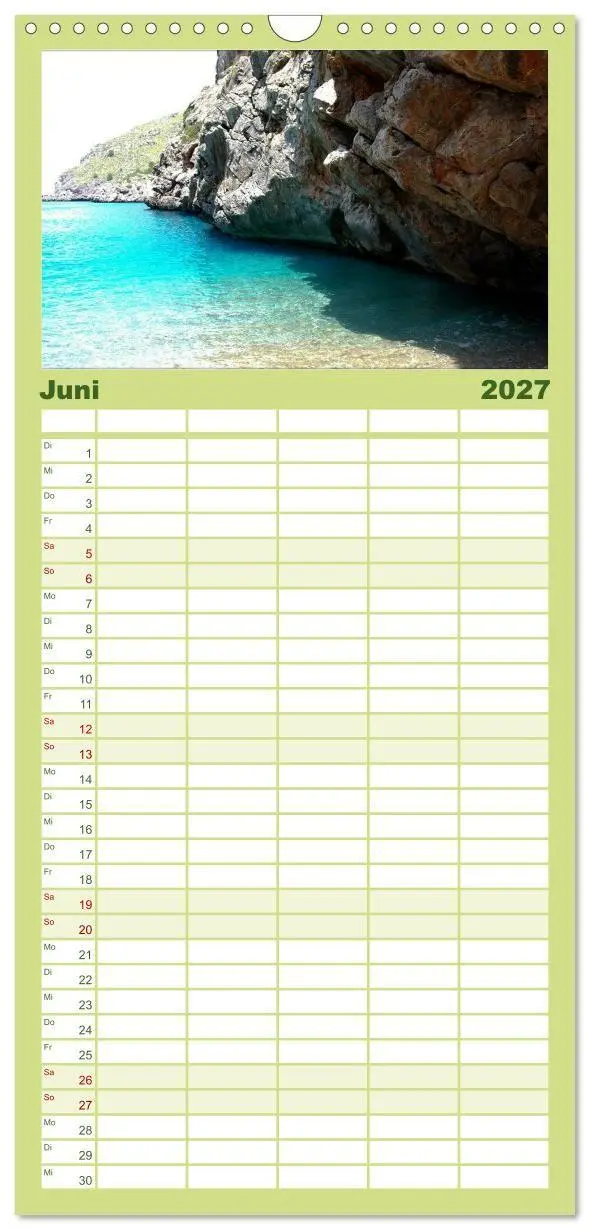 Bild: 9783594341049 | Familienplaner 2027 - MALLORCA zum VERLIEBEN mit 5 Spalten...