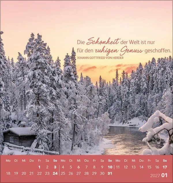 Bild: 9783819301049 | Schön, dass es dich gibt! 2027 | aufstellbarer Postkartenkalender