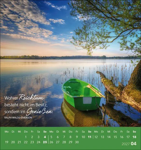 Bild: 9783819301049 | Schön, dass es dich gibt! 2027 | aufstellbarer Postkartenkalender