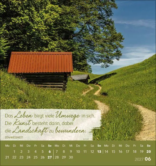Bild: 9783819301049 | Schön, dass es dich gibt! 2027 | aufstellbarer Postkartenkalender