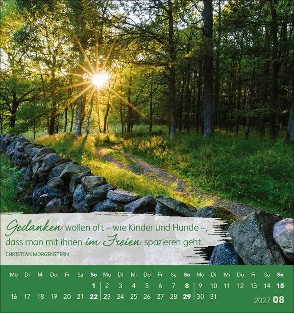 Bild: 9783819301049 | Schön, dass es dich gibt! 2027 | aufstellbarer Postkartenkalender