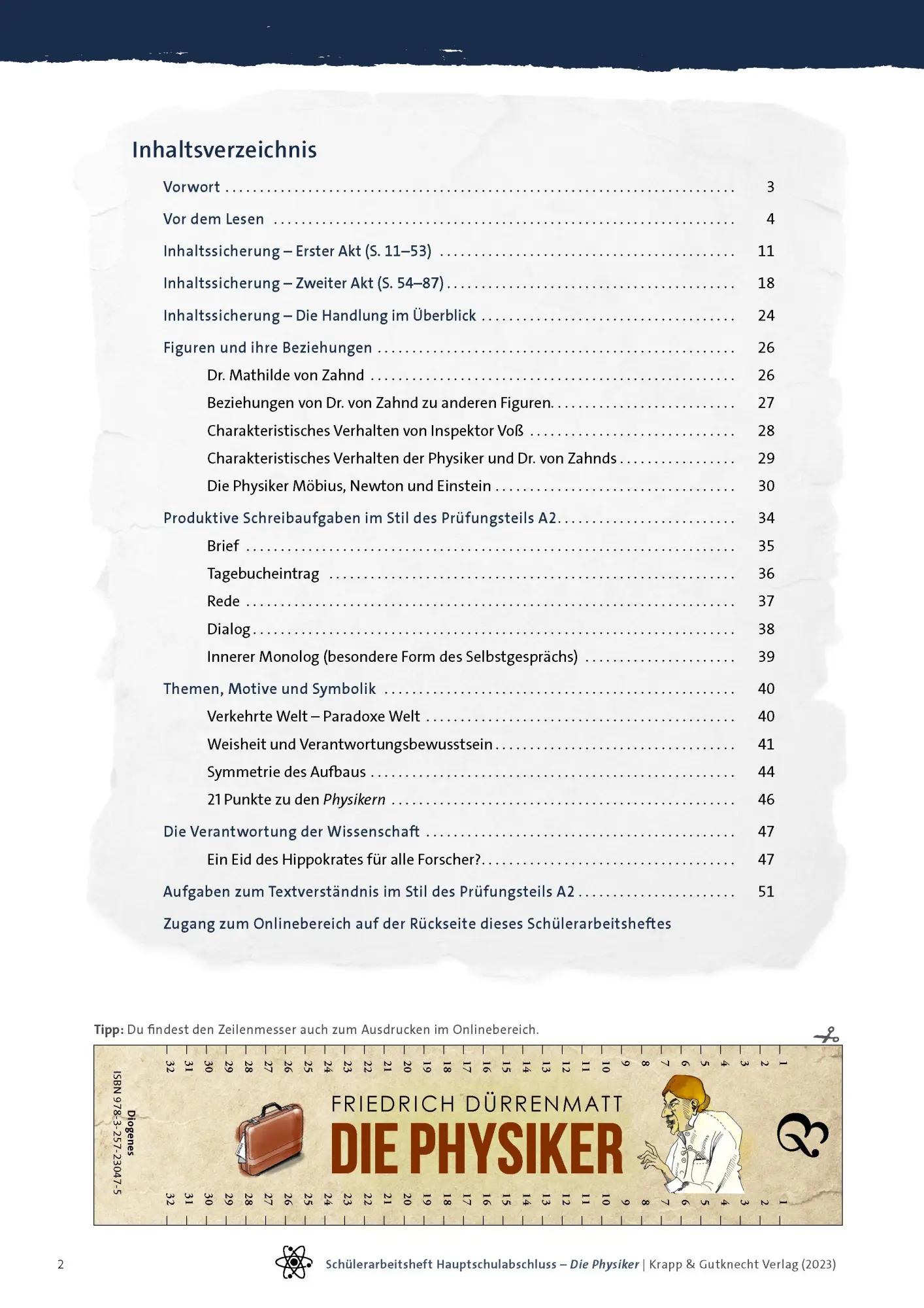 Bild: 9783963231049 | Die Physiker - Friedrich Dürrenmatt - Schülerarbeitsheft - Hauptschule