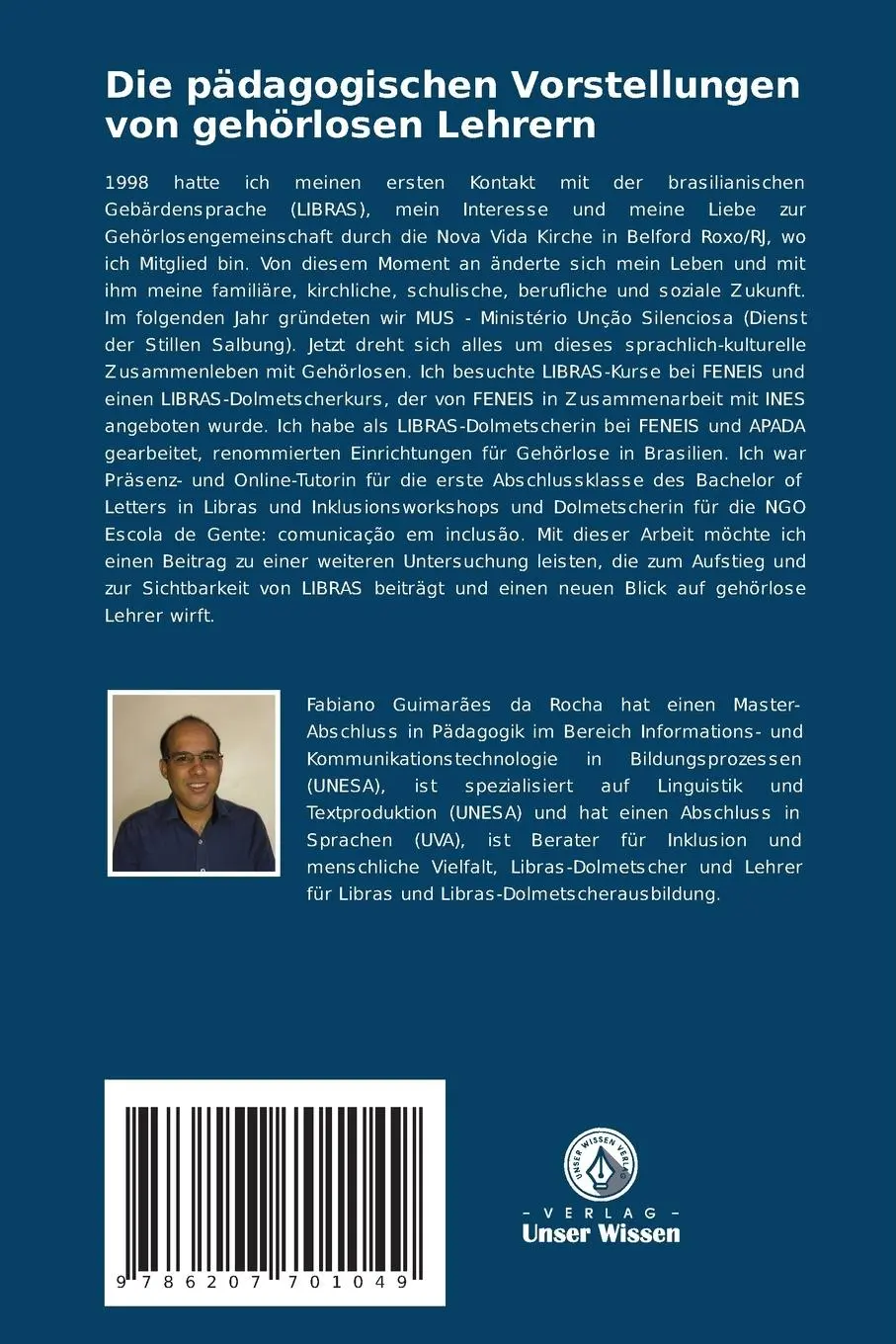 Rückseite: 9786207701049 | Die pädagogischen Vorstellungen von gehörlosen Lehrern | Rocha | Buch