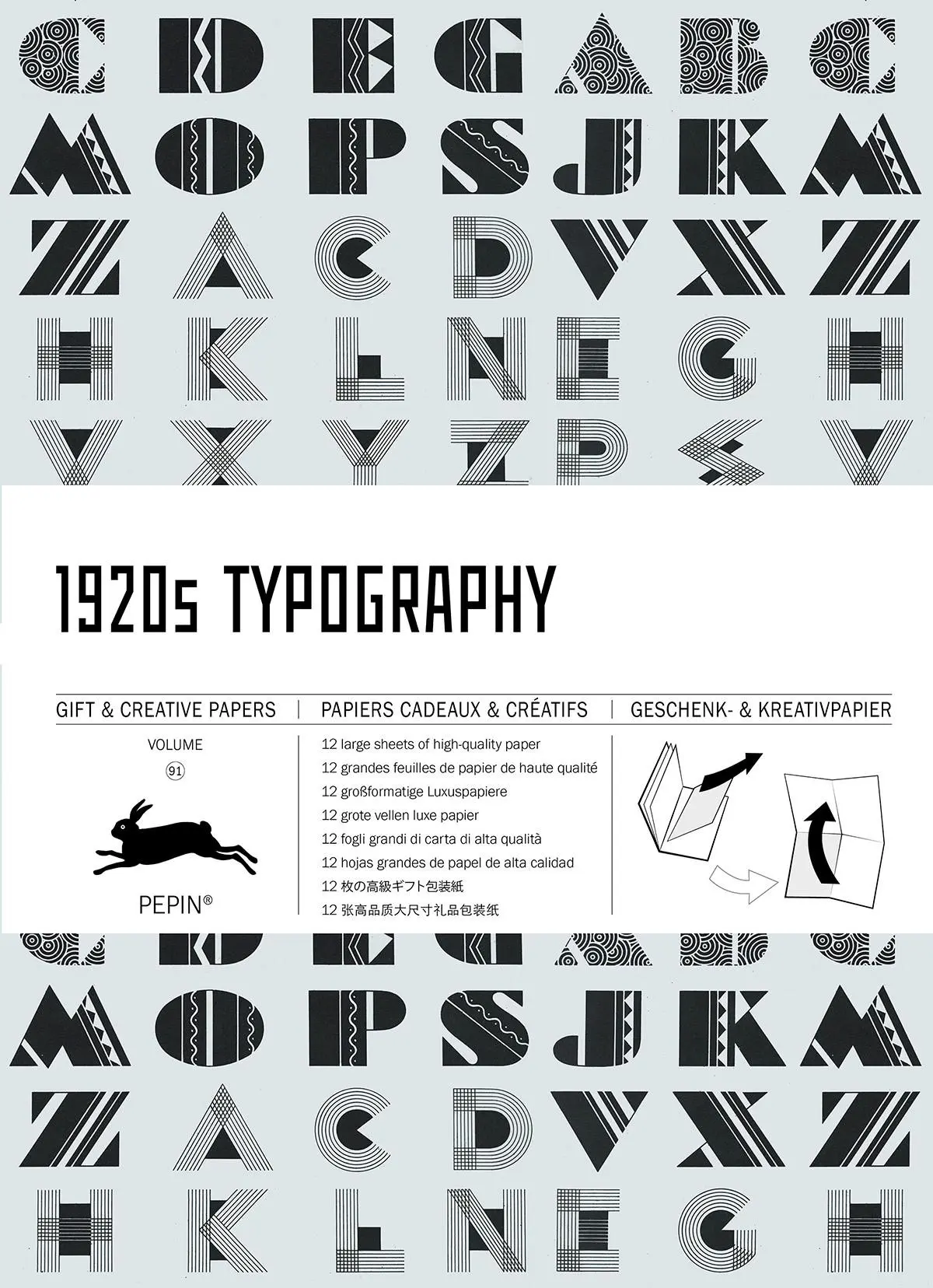 Cover: 9789460091049 | 1920s Typography | Gift &amp; Creative Paper Book Vol. 91 | Roojen | Buch
