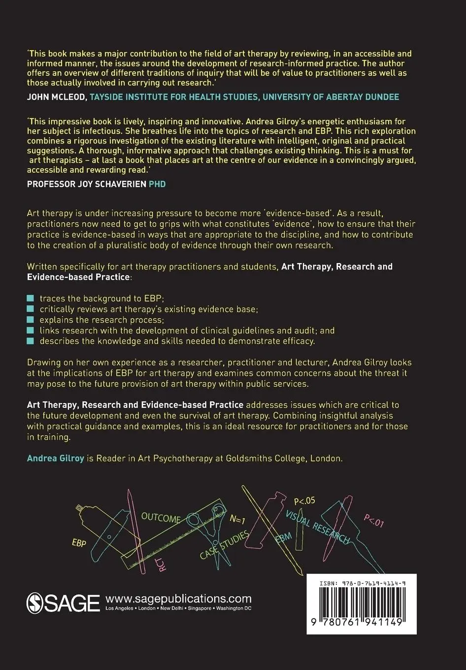 Rückseite: 9780761941149 | Art Therapy, Research and Evidence-based Practice | Andrea Gilroy