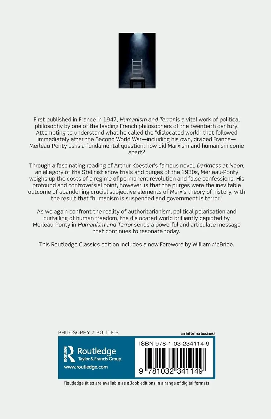 Rückseite: 9781032341149 | Humanism and Terror | Maurice Merleau-Ponty | Taschenbuch | Englisch