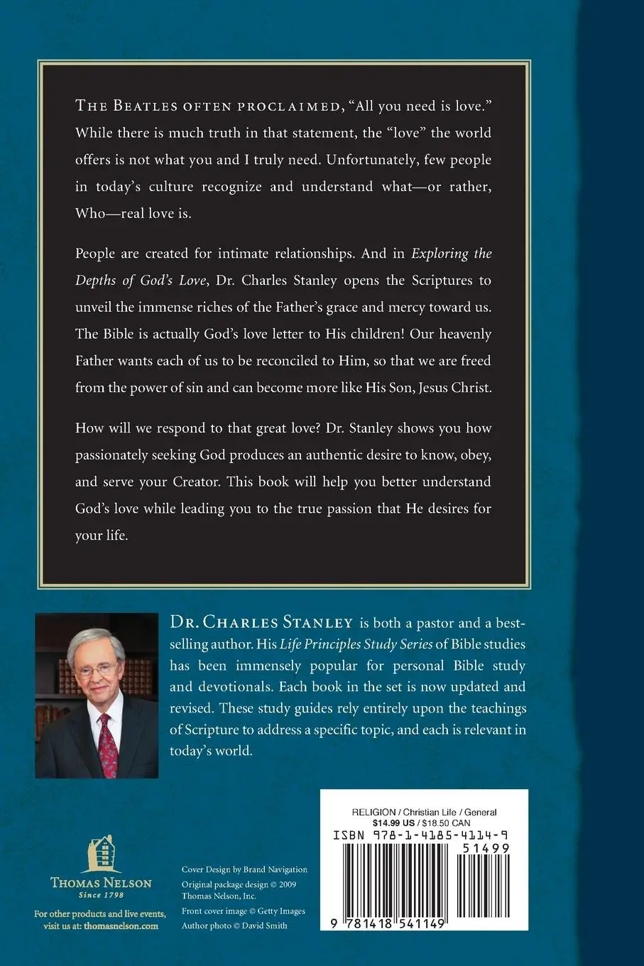 Rückseite: 9781418541149 | Exploring the Depths of God's Love | Charles F. Stanley | Taschenbuch