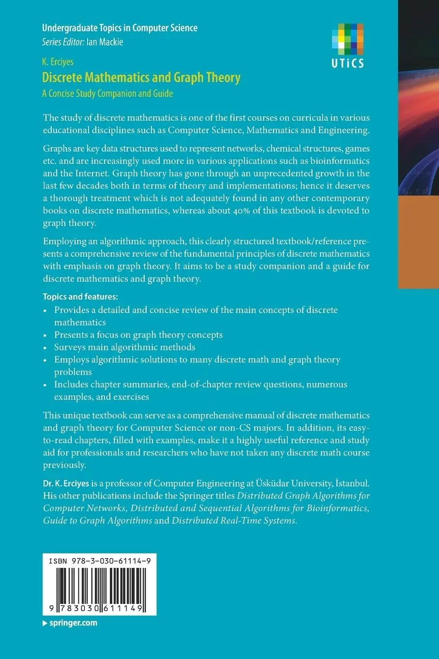 Rückseite: 9783030611149 | Discrete Mathematics and Graph Theory | K. Erciyes | Taschenbuch | xvi