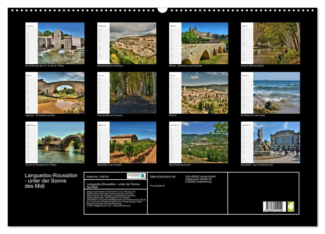 Bild: 9783435551149 | Languedoc-Roussillon - unter der Sonne des Midi (Wandkalender 2025...