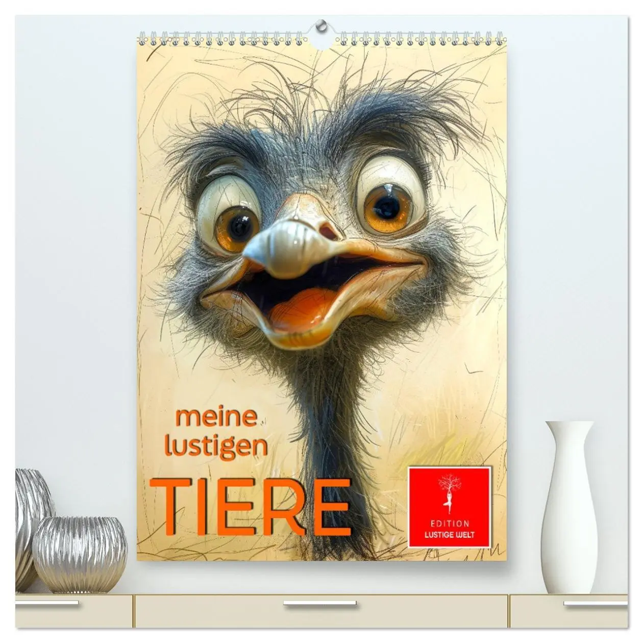 Cover: 9783516281149 | Meine lustigen Tiere (hochwertiger Premium Wandkalender 2026 DIN A2...