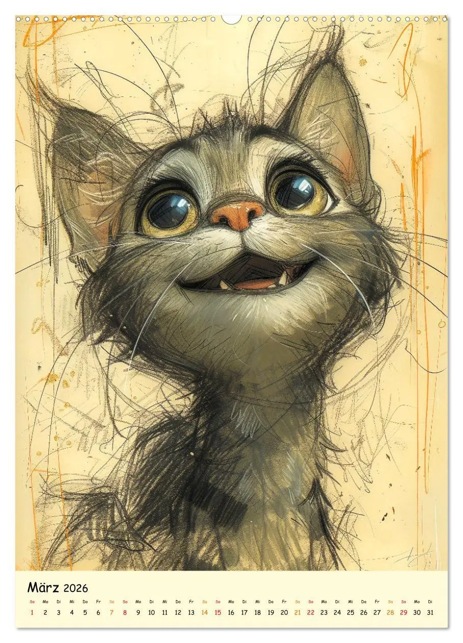 Bild: 9783516281149 | Meine lustigen Tiere (hochwertiger Premium Wandkalender 2026 DIN A2...