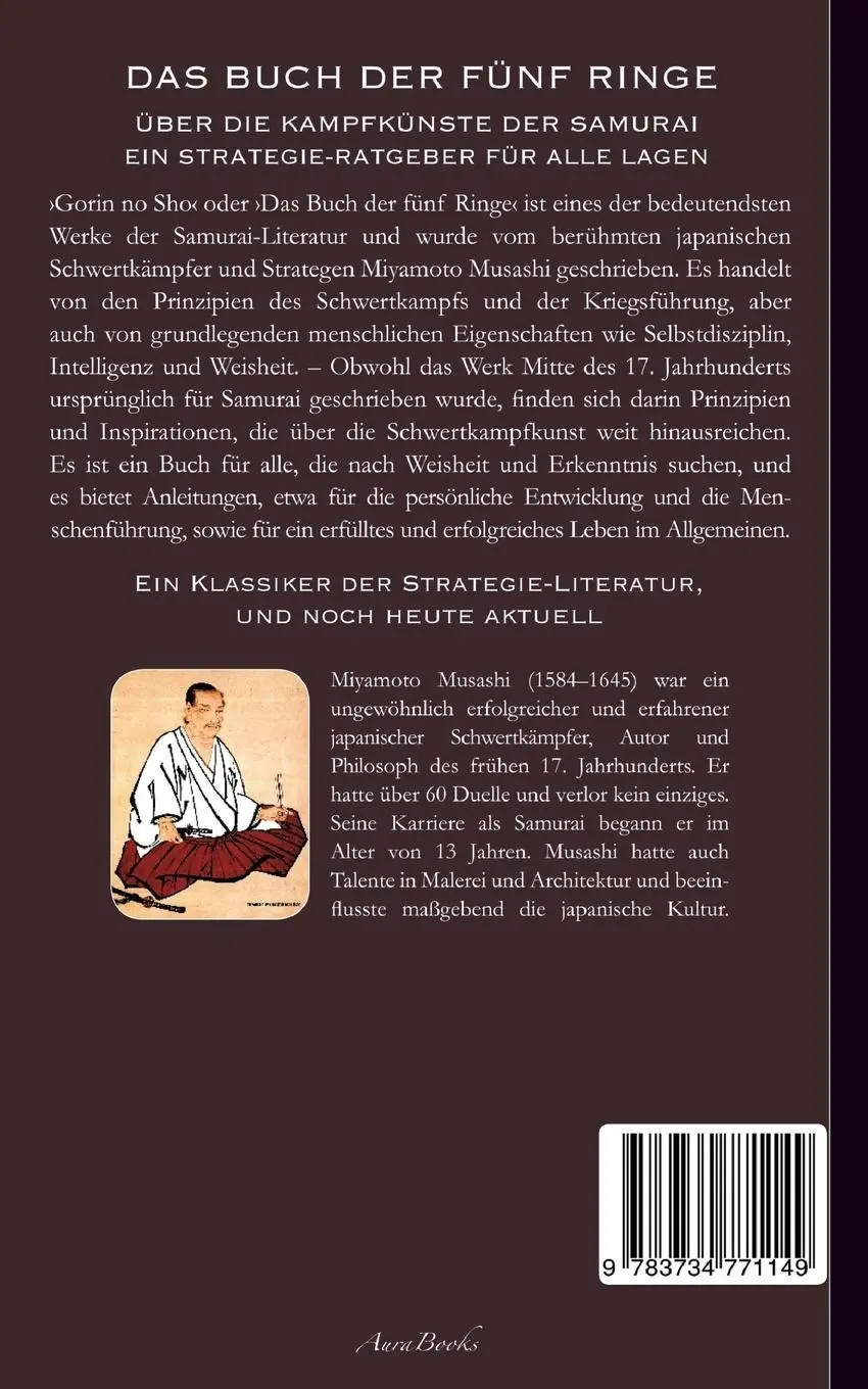 Rückseite: 9783734771149 | Das Buch der fünf Ringe (Gorin no Sho) | Musashi Miyamoto (u. a.)
