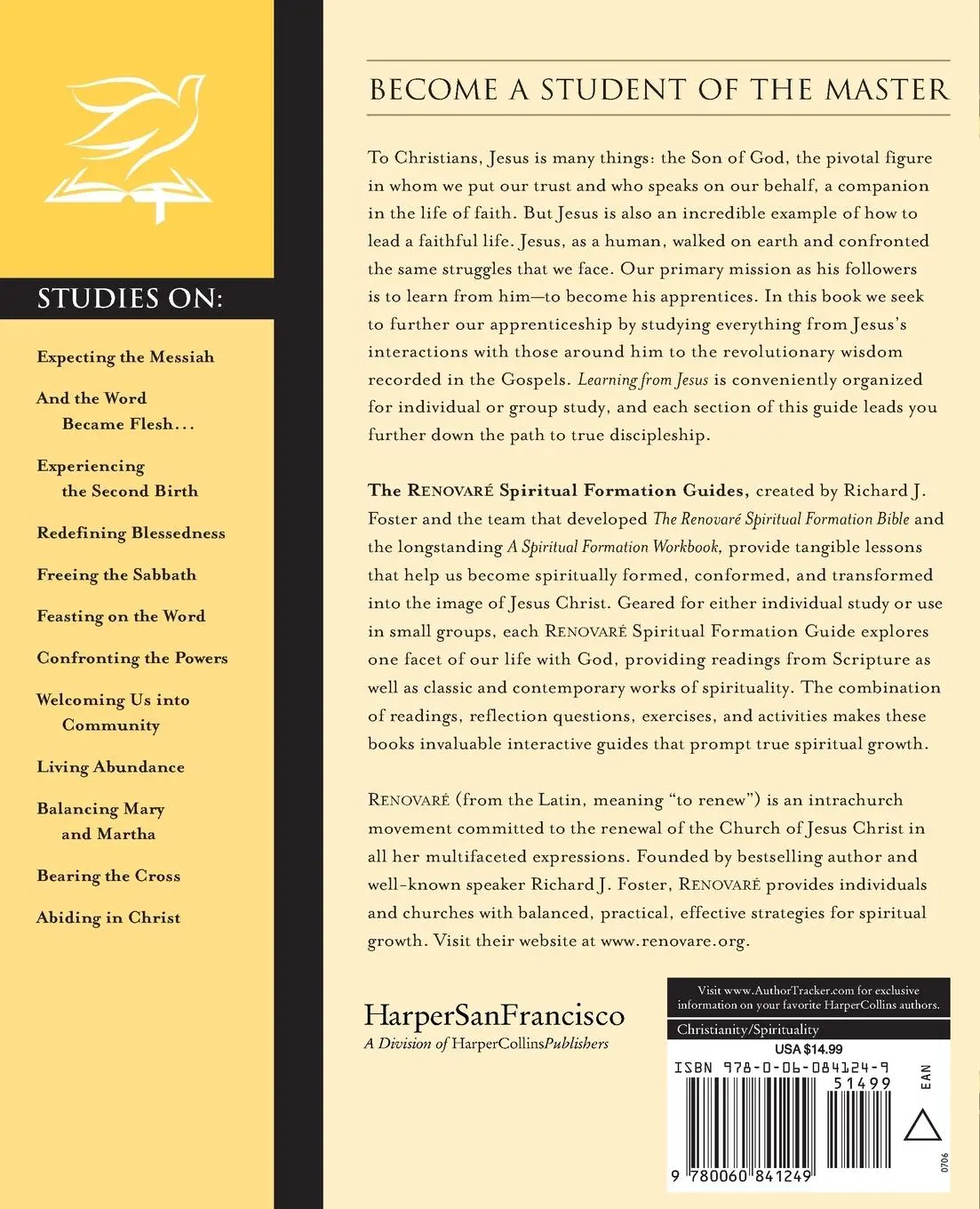 Rückseite: 9780060841249 | Learning from Jesus | Renovare | Taschenbuch | Kartoniert / Broschiert