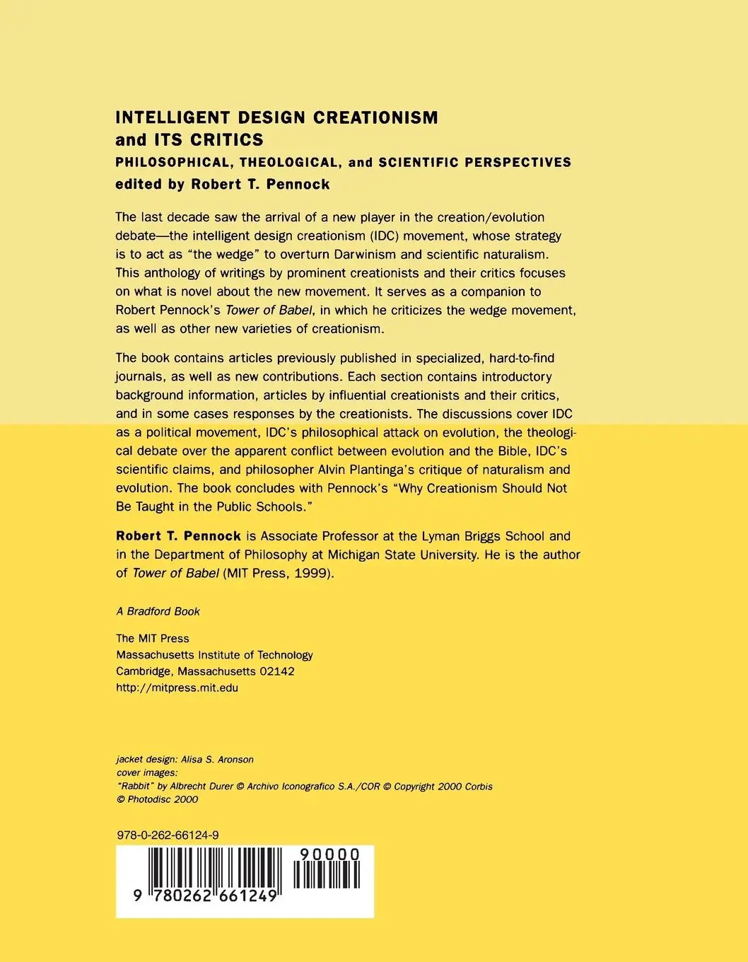 Rückseite: 9780262661249 | Intelligent Design Creationism and Its Critics | Robert T. Pennock