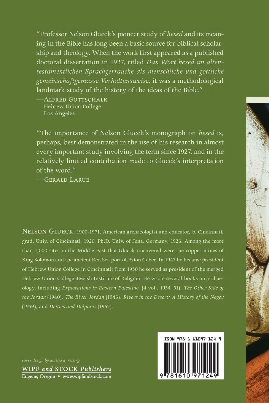 Rückseite: 9781610971249 | Hesed in the Bible | Nelson Glueck (u. a.) | Taschenbuch | Paperback