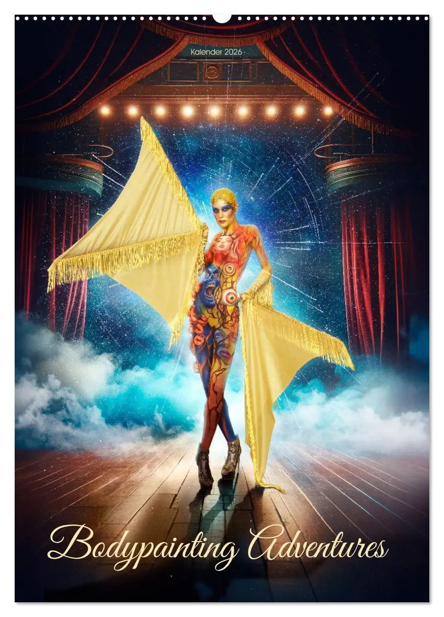 Cover: 9783516271249 | Bodypainting Adventures (Wandkalender 2026 DIN A2 hoch), CALVENDO...