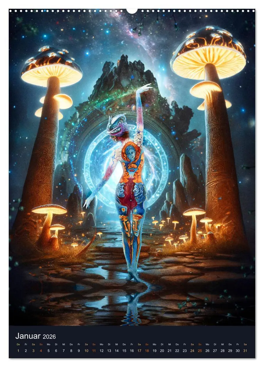 Bild: 9783516271249 | Bodypainting Adventures (Wandkalender 2026 DIN A2 hoch), CALVENDO...