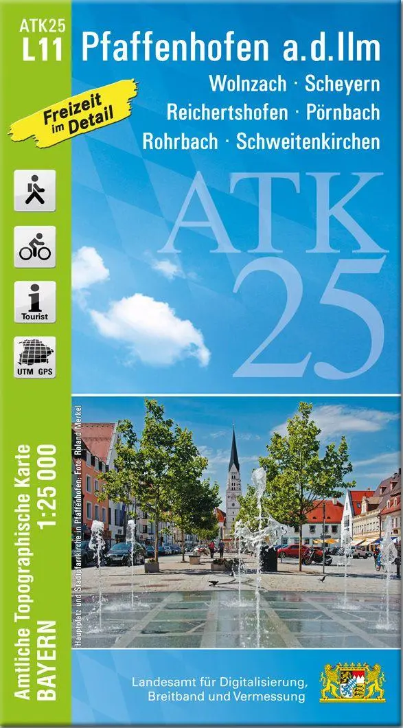 Cover: 9783987761249 | ATK25-L11 Pfaffenhofen a.d.Ilm (Amtliche Topographische Karte 1:25000)