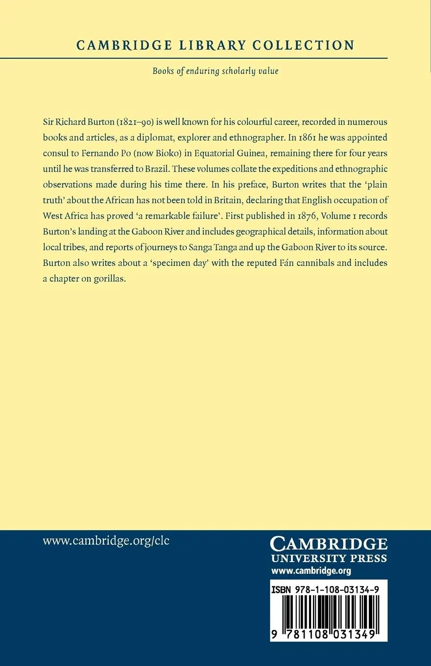 Rückseite: 9781108031349 | Two Trips to Gorilla Land and the Cataracts of the Congo - Volume 1